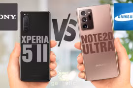 Sony Xperia 5 Mark 2 vs Samsung Galaxy Note 20 Ultra (Ảnh: Gadgetic)