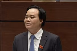 Bộ trưởng Bộ GDDT Phùng Xuân Nhạ. Ảnh: VTV 