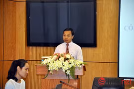 Thứ trưởng Trần Tiến Dũng, người phát ngôn của Bộ Tư pháp