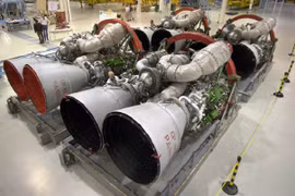 Động cơ tên lửa RD-180 của Nga.