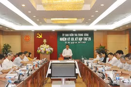 Kỳ họp thứ 28 của Ủy ban Kiểm tra Trung ương. Nguồn: Ủy ban Kiểm tra Trung ương.