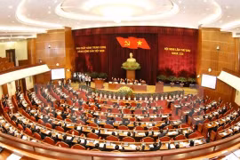 Toàn cảnh hội nghị Trung Ương 6. Ảnh TTXVN.