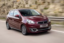 Giá bán Mitsubishi Mirage bản số sàn hiện đã thấp hơn cả mẫu xe cùng phân khúc của Hàn Quốc. Ảnh: Mitsubishi