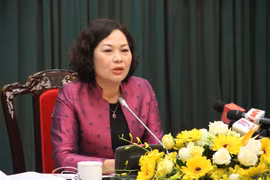 Bà Nguyễn Thị Hồng tại buổi họp báo - Ảnh: Thùy Dung