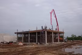 Hạng mục Nhà điều hành Nhà máy xử lý nước thải Vĩnh Niệm. Ảnh VietTimes