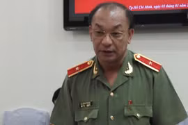Thiếu tướng Lê Đông Phong tại buổi gặp mặt báo chí. Ảnh: HC 