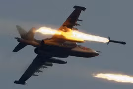Máy bay chiến đấu Nga không kích mục tiêu ở Syria. (Nguồn: republika.mk)