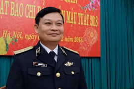 Thiếu tướng Trần Hoài Trung, Chính ủy Quân chủng Hải quân. Ảnh: Hoàng Thùy