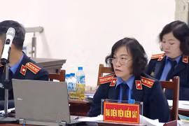 Đại diện VKS tại phiên tòa. Ảnh: TTXVN