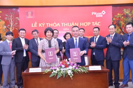 Lễ ký thỏa thuận hợp tác giữa PVcomBank và Trường Đại học Hà Nội