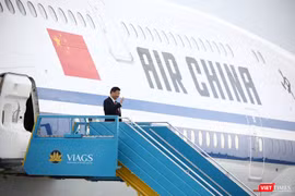 Máy bay chở Chủ tịch Trung Quốc Tập Cận Bình đã đáp xuống sân bay Đà Nẵng