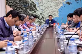 Ông Trần Quang Hoài, Tổng cục trưởng Tổng cục Phòng chống thiên tai tại cuộc họp thường trực BCĐ Phòng chống thiên tai sáng 5/11. Ảnh: VOV