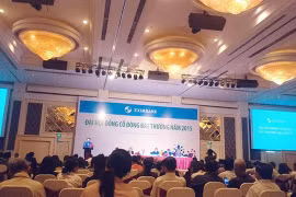Quang cảnh Đại hội đồng cổ đông bất thường 2015 của Eximbank (Ảnh: PD)