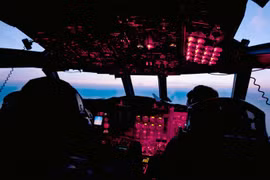 Máy bay P-3C Orion của Không đoàn tuần biển số 9 bay quan sát Địa Trung Hải, ngày 1.4.2014 - Ảnh: Hải quân Mỹ