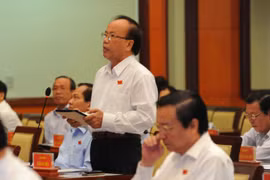 Đại diểu Trần Văn Thiện nói về tham nhũng - Ảnh: Tự Trung