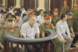 Các bị cáo tại phiên tòa