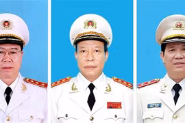 Thượng tướng Bùi Văn Nam, Thượng tướng Lê Quý Vương, Trung tướng Nguyễn Văn Sơn nhận thêm nhiệm vụ mới. Ảnh Mps.gov.vn