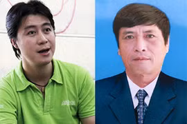 Phan Sào Nam (trái) và cựu cục trưởng C50 Nguyễn Thanh Hóa.