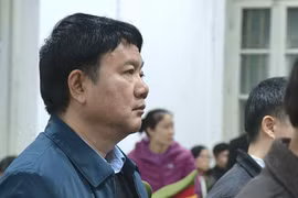 Bị cáo Đinh La Thăng tại phiên tuyên án sáng nay (22/1).