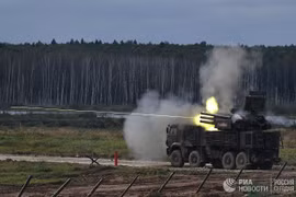 Hệ thống phòng không Pantsir-S1 của Nga. Ảnh: RIA