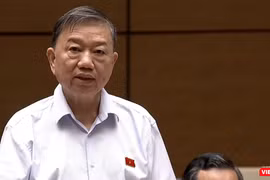 Bộ trưởng Tô Lâm cùng tham gia trả lời chất vấn, giải trình về nhóm vấn đề thuộc lĩnh vực thông tin và truyền thông (vừa diễn ra hôm nay - 4/11).