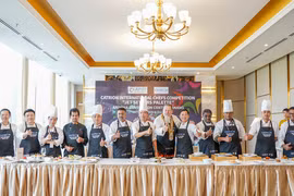 Ban giám khảo cuộc thi Đầu bếp quốc tế Culinary Challenge “CATRION Jet Setters Platte”.