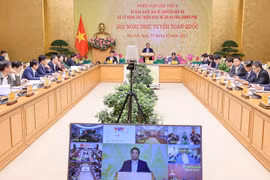 Thủ tưởng Chính phủ Phạm Minh Chính chủ trì Phiên họp thứ 5 của Ủy ban quốc gia về chuyển đổi số và tổ công tác triển khai Đề án 06 của Chính phủ tổ chức ngày 25/2 (Ảnh: VGP/Nhật Bắc)