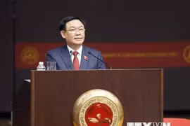 Chủ tịch Quốc hội Vương Đình Huệ phát biểu. (Ảnh: Doãn Tấn/TTXVN)