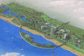 Resort nghìn tỷ của “bầu” Hiển: Bỏ đảo nhân tạo 10 ha, bổ sung ranh giới quy hoạch. (Ảnh: Internet)