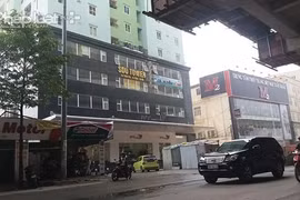 Công trình “Tầng kỹ thuật (tầng K) thuộc Tòa nhà SDU - 143 Trần Phú”. (Ảnh: Cảnh sát PCCC Hà Nội)