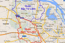 Hà Nội muốn điều chỉnh địa giới hành chính 3 quận: Cầu Giấy, Bắc Từ Liêm, Nam Từ Liêm. (Ảnh: Internet)