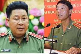Trung tướng Bùi Văn Thành (trái), và Thượng tướng Trần Việt Tân.