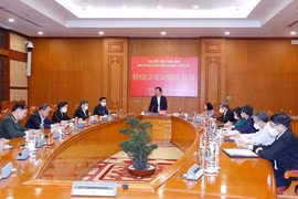 Ông Võ Văn Thưởng - Ủy viên Bộ Chính trị, Thường trực Ban Bí thư, Trưởng Ban Chỉ đạo Trung ương về quản lý biên chế, chủ trì Hội nghị lần thứ hai Ban Chỉ đạo Trung ương về quản lý biên chế (ảnh TTXVN)
