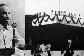 Chủ tịch Hồ Chí Minh đọc Tuyên ngôn độc lập tại Quảng trường Ba Đình