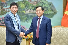 Phó Thủ tướng Lê Minh Khái tiếp ông Anthony Tan, Tổng Giám đốc kiêm đồng sáng lập Tập đoàn Grab toàn cầu. Ảnh VGP.