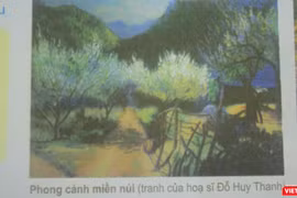Tranh "Phong cảnh miền núi" của họa sĩ Đỗ Huy Thanh được tác giả cho biết là đã bị "phớt lờ" chuyện tác quyền? 