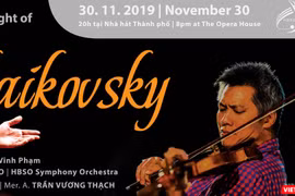 Nghệ sĩ Phạm Vinh sẽ chơi các tác phẩm của nhà soạn nhạc thiên tài Tchaikovsky.