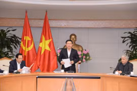 Phó Thủ tướng Vương Đình Huệ yêu cầu ngành ngân hàng chiếm lĩnh thị trường tín dụng, triển khai các biện pháp đẩy lùi "tín dụng đen" ở nông thôn (Ảnh: Thành Chung) 