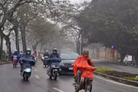 Sáng nay, khu vực Bắc Bộ và Bắc Trung Bộ có mưa, mưa nhỏ. Ảnh: TTDBKTTVTW