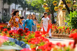 Tết Mậu Tuất, nắng ấm trải đều trên khắp cả nước. Ảnh: Trung tâm khí tượng thủy văn TƯ.