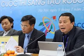 Ông Đỗ Quốc Khánh, Phó Trưởng Ban Tổ chức cuộc thi phát biểu tại cuộc họp báo. Ảnh: VGP