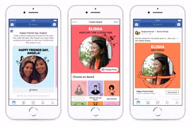Ngày kỷ niệm ra đời của Facebook (mùng 4/2 hàng năm) được tôn vinh là ngày Tình bạn. Ảnh: Facebook.