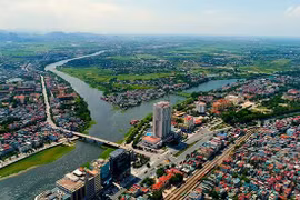 Thành phố Phủ Lý nhìn từ trên cao (Nguồn: Internet)