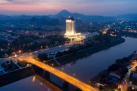 Thành phố Lạng Sơn nhìn từ trên cao (Ảnh: Internet)
