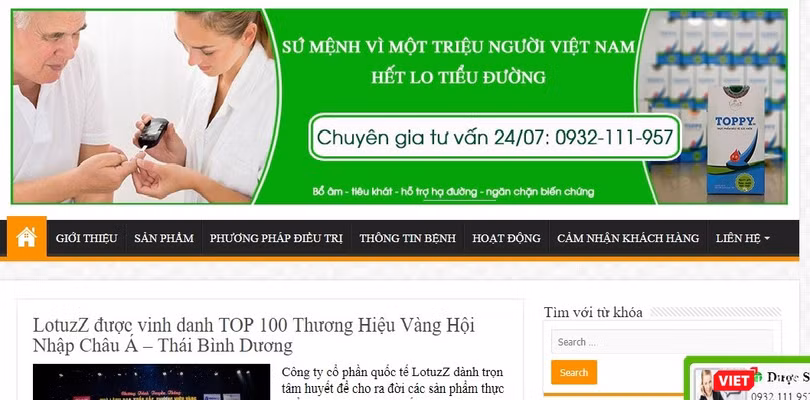 Website vừa chịu xử phạt