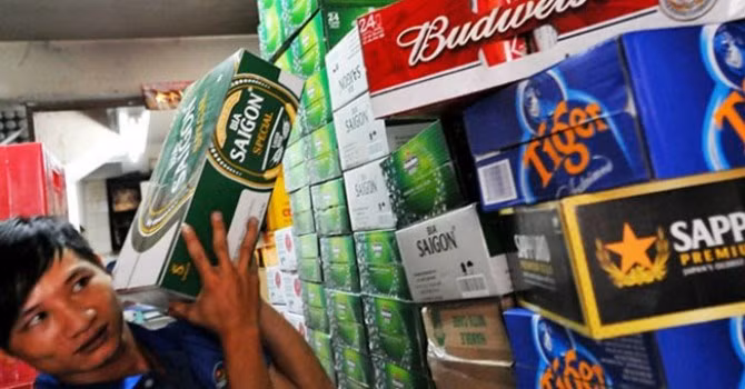 Giá bia, rượu, nước giải khát đã tăng