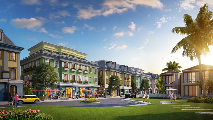 Khu Boutique Shophouse nằm ở vị trí trung tâm dự án Sun Premier Village Ha Long Bay