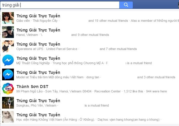 Hàng loạt account Facebook bị hack, sau đó bị đổi tên để nhắn tin lừa đảo, spam.