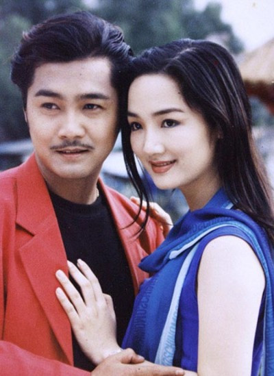 Lý Hùng và Giáng My, một trong những giai nhân từng đóng cặp với nam diễn viên.
