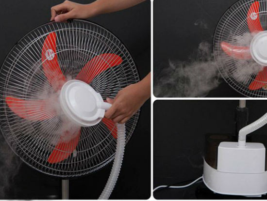 Cần lưu ý về vệ sinh bình đựng và màng lọc của quạt. Ảnh: Internet